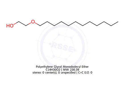 Chemical structure of 2-Dodecoxyethanol