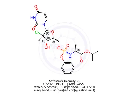 Chemical structure of Sofosbuvir Impurity 21