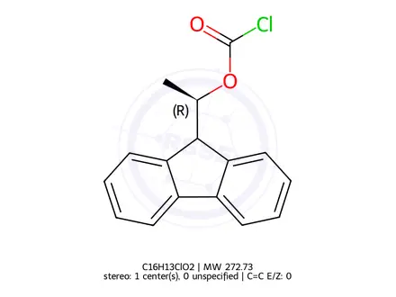 Chemical structure of (R)-Fluorenylethylchloroformate