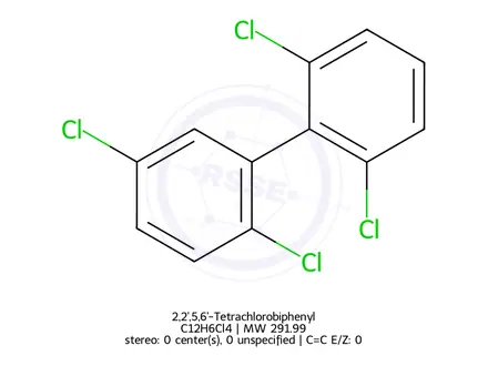 Chemical structure of 2,2',5,6'-Tetrachlorobiphenyl