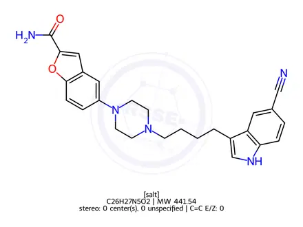 Chemical structure of Vilazodone(Hydrochloride)