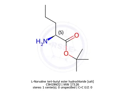 Chemical structure of L-Norvaline tert-butyl ester hydrochloride