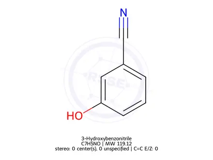 Chemical structure of 3-Hydroxybenzonitrile