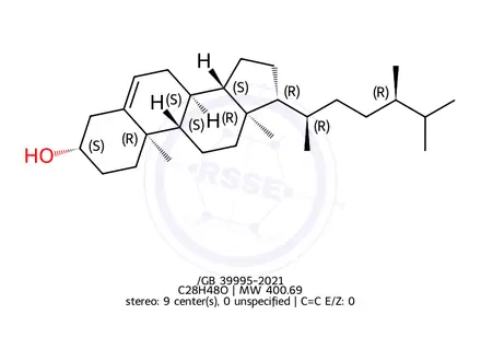 Chemical structure of Campesterol