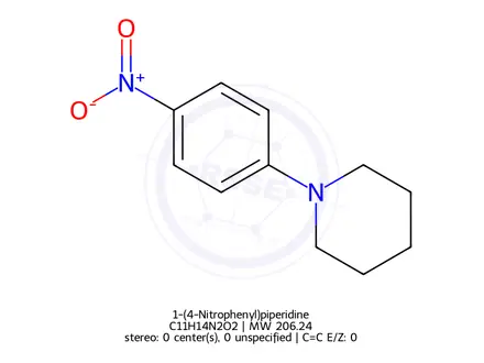 Chemical structure of 1-(4-Nitrophenyl)piperidine