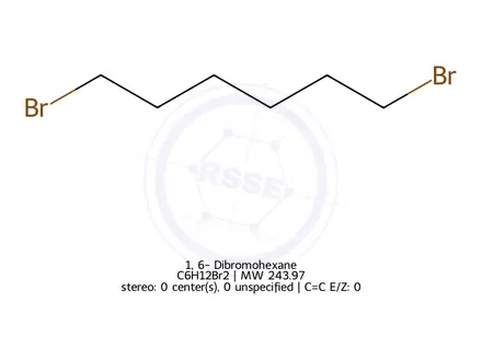 Chemical structure of 1,6-Dibromohexane