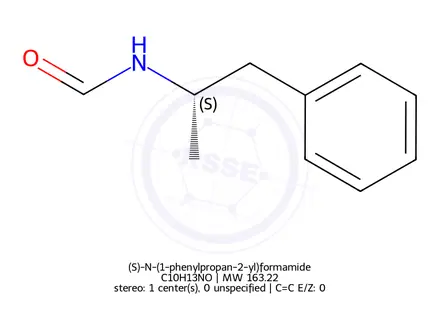 Chemical structure of (S)-N-(1-phenylpropan-2-yl)formamide