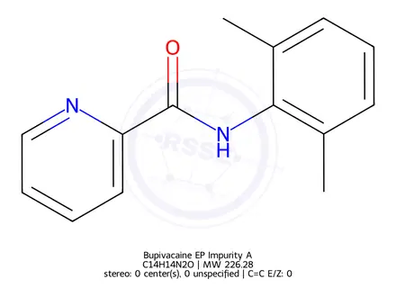 Chemical structure of Bupivacaine EP Impurity A