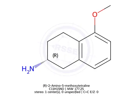 Chemical structure of (R)-2-Amino-5-methoxytetraline