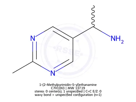 Chemical structure of 1-(2-Methylpyrimidin-5-yl)ethanamine