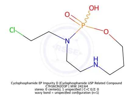 Chemical structure of Cyclophosphamide EP Impurity D (Cyclophosphamide USP Related Compound B)