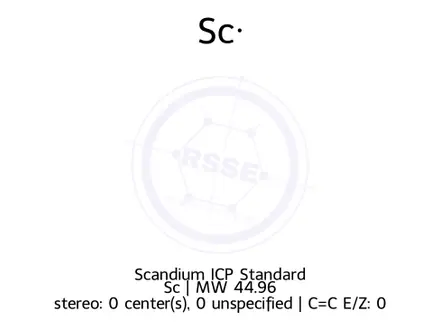 Chemical structure of Scandium ICP Standard
