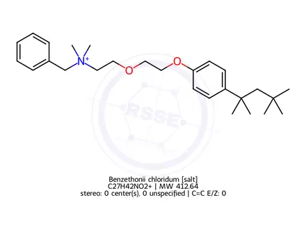 Chemical structure of Benzethonii chloridum