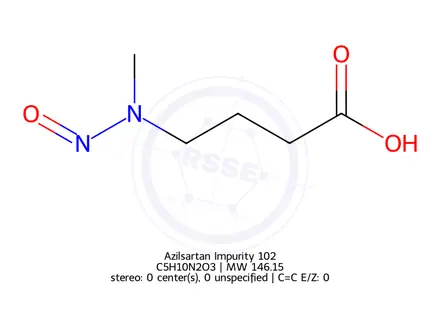 Chemical structure of Azilsartan Impurity 102