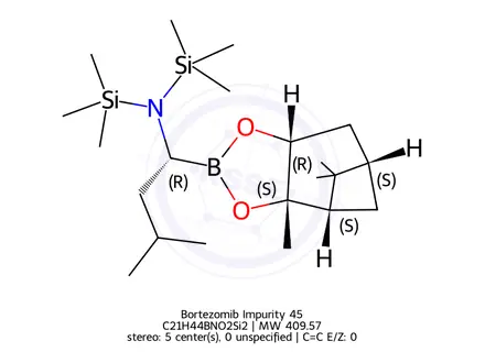 Chemical structure of Bortezomib Impurity 45