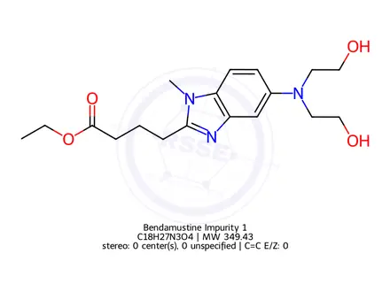 Chemical structure of Bendamustine Impurity 1