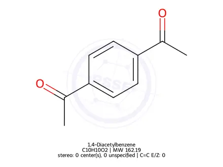 Chemical structure of 1,4-Diacetylbenzene