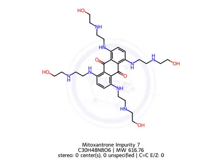 Chemical structure of Mitoxantrone Impurity 7