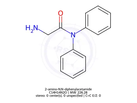 Chemical structure of 2-amino-N,N-diphenylacetamide