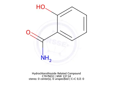 Chemical structure of Hydrochlorothiazide Related Compound