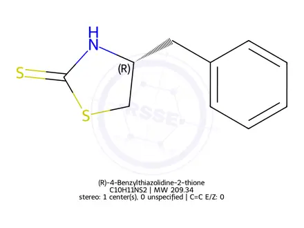 Chemical structure of (R)-4-Benzylthiazolidine-2-thione