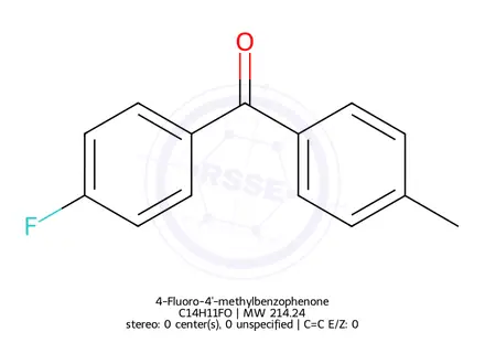 Chemical structure of 4-Fluoro-4'-methylbenzophenone