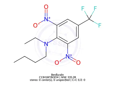 Chemical structure of Benfluralin