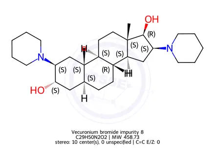 Chemical structure of Vecuronium bromide impurity 8