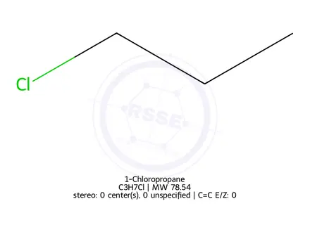 Chemical structure of 1-Chloropropane