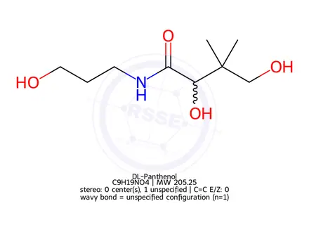 Chemical structure of DL-Panthenol