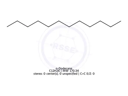 Chemical structure of n-Dodecane