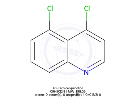 Chemical structure of 4,5-Dichloroquinoline