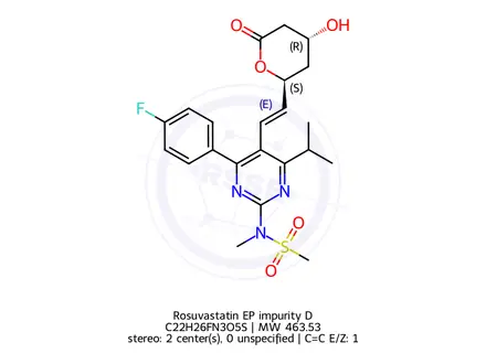 Chemical structure of Rosuvastatin EP impurity D