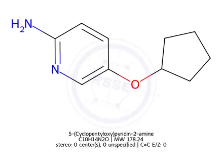 Chemical structure of 5-(Cyclopentyloxy)pyridin-2-amine