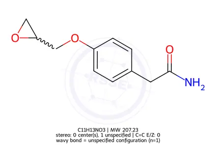Chemical structure of Atenolol Impurity C