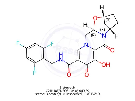 Chemical structure of Bictegravir