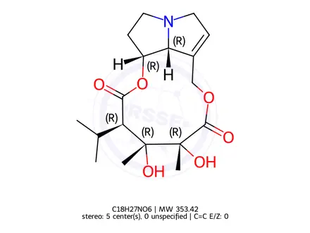 Chemical structure of Trichodesmine