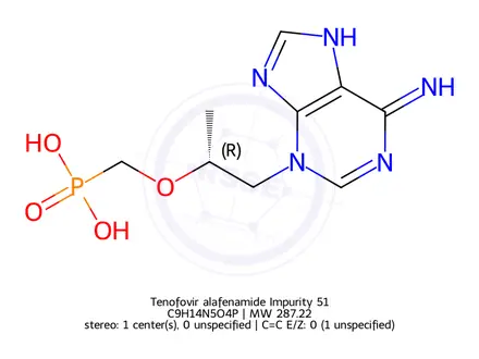 Chemical structure of Tenofovir alafenamide Impurity 51