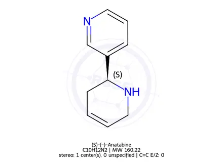 Chemical structure of (S)-(-)-Anatabine