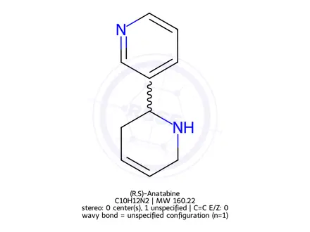 Chemical structure of (R,S)-Anatabine