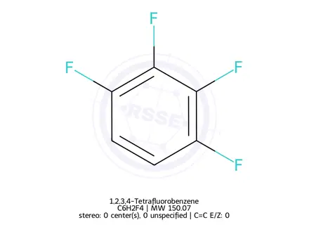 Chemical structure of 1,2,3,4-Tetrafluorobenzene