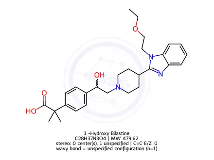 Chemical structure of Bilastine Impurity 20