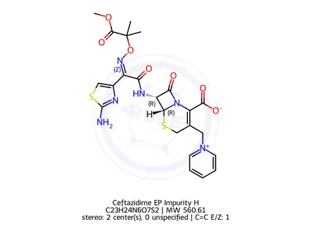Chemical structure of Ceftazidime Impurity H