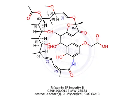 Chemical structure of Rifaximin EP Impurity B