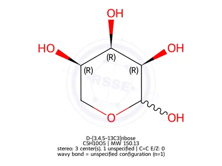 Chemical structure of D-Ribose