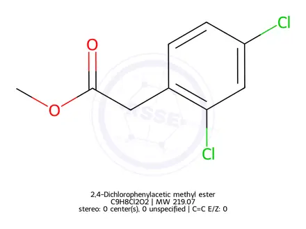 Chemical structure of 2,4-Dichlorophenylacetic methyl ester