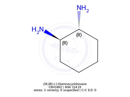 Chemical structure of (1R,2R)-(-)-Diaminocyclohexane