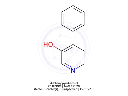Chemical structure of 4-Phenylpyridin-3-ol