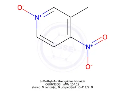 Chemical structure of 3-Methyl-4-nitropyridine N-oxide