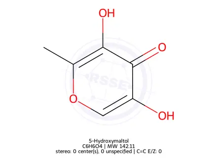 Chemical structure of 5-Hydroxymaltol